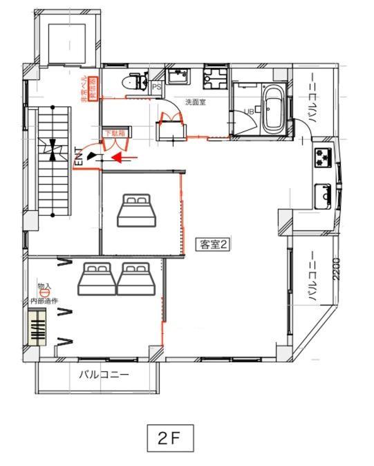 Suite Room Paypayヤフオクドーム Darinホークス通り2F Fukuoka  Zewnętrze zdjęcie